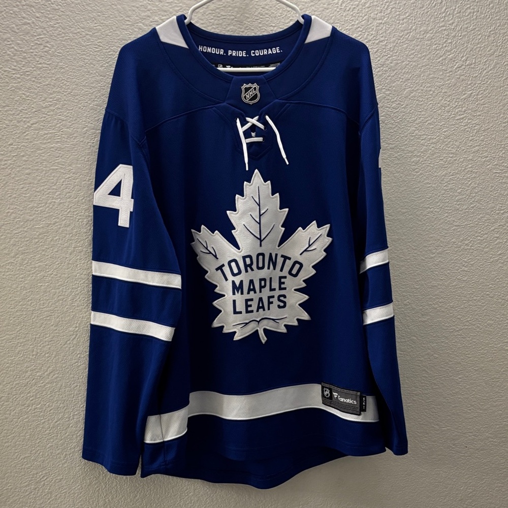 Fanatics Blue and White Toronto Maple Leafs Jersey